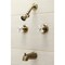 Kingston Brass KB243PXAB Tub and Shower Faucet, Antique Brass KB243PXAB - alternate 3